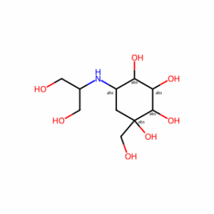 (1S,2S,3R,4S,5S)-5-((1,3-Dihydroxypropan-2-yl)amino)-1-(hydroxymethyl)cyclohexane-1,2,3,4-tetraol