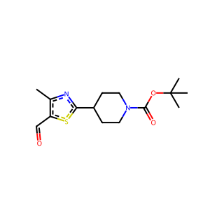 TERT-BUTYL 4-(5-FORMYL-4-METHYL-1,3-THIAZOL-2-YL)PIPERIDINE-1-CARBOXYLATE