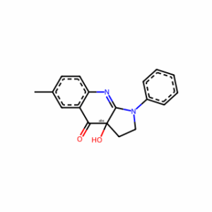 (3aS)-1,2,3,3a-Tetrahydro-3a-hydroxy-6-methyl-1-phenyl-4H-pyrrolo[2,3-b]quinolin-4-one