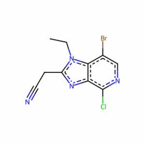 (7-Bromo-4-chloro-1-ethyl-1H-imidazo[4,5-c]pyridin-2-yl)acetonitrile