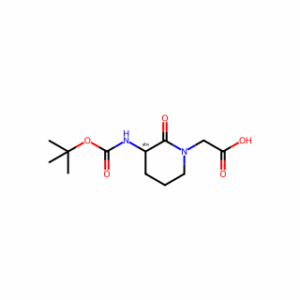(R)-2-(3-(tert-Butoxycarbonylamino)-2-oxopiperidin-1-yl)acetic acid