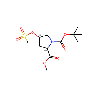 (2S,4R)-1-tert-Butyl 2-methyl 4-((methylsulfonyl)oxy)pyrrolidine-1,2-dicarboxylate