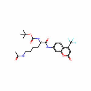 tert-Butyl (S)-(6-acetamido-1-oxo-1-((2-oxo-4-(trifluoromethyl)-2H-chromen-7-yl)amino)hexan-2-yl)carbamate