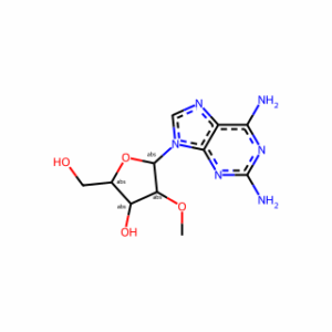 (2R,3R,4R,5R)-5-(2,6-Diamino-9H-purin-9-yl)-2-(hydroxymethyl)-4-methoxytetrahydrofuran-3-ol