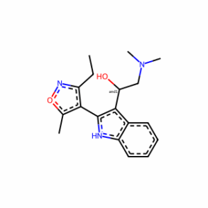 α-[(Dimethylamino)methyl]-2-(3-ethyl-5-methyl-4-isoxazolyl)-1H-indole-3-methanol