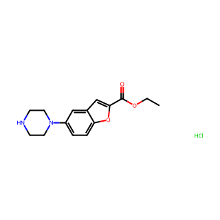 Ethyl 5-(piperazin-1-yl)benzofuran-2-carboxylate hydrochloride