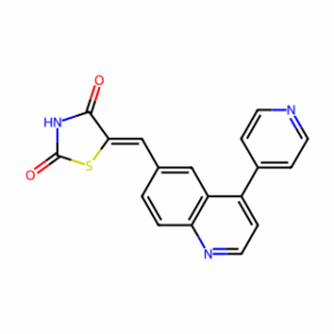(5Z)-5-[[4-(4-Pyridinyl)-6-quinolinyl]methylene]-2,4-thiazolidinedione