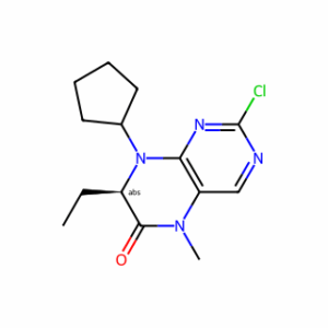 (7R)-2-chloro-8-cyclopentyl-7-ethyl-7,8-dihydro-5-methyl-6(5H)-pteridinone