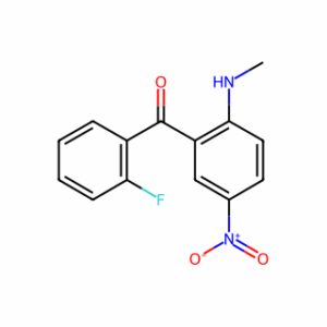 (2-Fluorophenyl)(2-(methylamino)-5-nitrophenyl)methanone