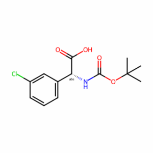(R)-2-((tert-Butoxycarbonyl)amino)-2-(3-chlorophenyl)acetic acid