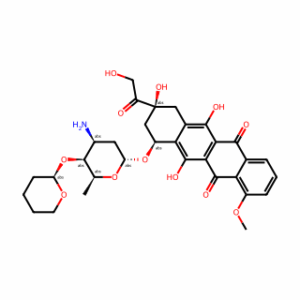 (8S,10S)-10-[[3-Amino-2,3,6-trideoxy-4-O-[(2R)-tetrahydro-2H-pyran-2-yl]-α-L-lyxo-hexopyranosyl]oxy]-7,8,9,10-tetrahydro-6,8,11-trihydroxy-8-(2-hydroxyacetyl)-1-methoxy-5,12-naphthacenedione