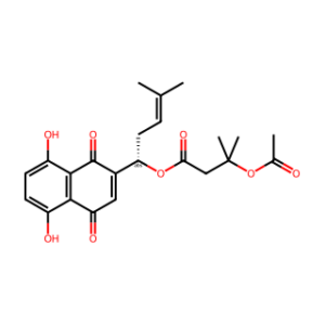 (S)-1-(5,8-Dihydroxy-1,4-dioxo-1,4-dihydronaphthalen-2-yl)-4-methylpent-3-en-1-yl 3-acetoxy-3-methylbutanoate