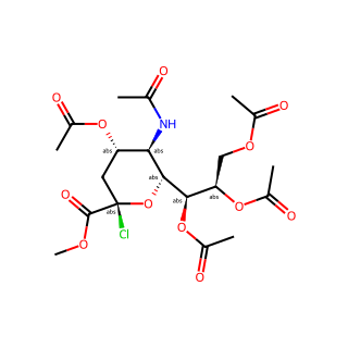 (1S,2R)-1-((2R,3R,4S,6R)-3-Acetamido-4-Acetoxy-6-Chloro-6-(Methoxycarbonyl)Tetrahydro-2H-Pyran-2-Yl)Propane-1,2,3-Triyl Triacetate