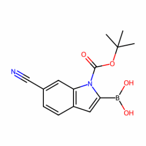 (1-(Tert-Butoxycarbonyl)-6-Cyano-1H-Indol-2-Yl)Boronic Acid