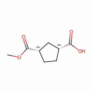 (1R,3S)-rel-3-(Methoxycarbonyl)cyclopentanecarboxylic acid