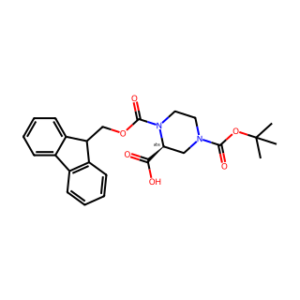 (S)-1-(((9H-Fluoren-9-yl)methoxy)carbonyl)-4-(tert-butoxycarbonyl)piperazine-2-carboxylic acid