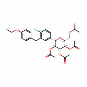 (2R,3R,4R,5S,6S)-2-(Acetoxymethyl)-6-(4-chloro-3-(4-ethoxybenzyl)phenyl)tetrahydro-2H-pyran-3,4,5-triyl triacetate