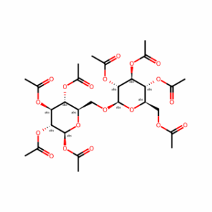 β-D-Glucopyranose, 6-O-(2,3,4,6-tetra-O-acetyl-β-D-glucopyranosyl)-, 1,2,3,4-tetraacetate