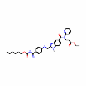 β-Alanine, N-[[2-[[[4-[[[(hexyloxy)carbonyl]amino]iminomethyl]phenyl]amino]methyl]-1-methyl-1H-benzimidazol-5-yl]carbonyl]-N-2-pyridinyl-, ethyl ester