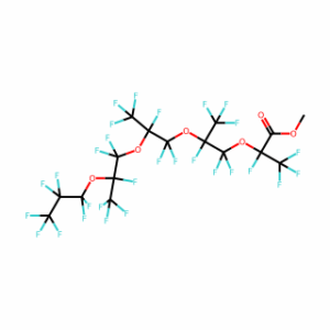 Methyl 2,3,3,3-tetrafluoro-2-[1,1,2,3,3,3-hexafluoro-2-[1,1,2,3,3,3-hexafluoro-2-[1,1,2,3,3,3-hexafluoro-2-(1,1,2,2,3,3,3-heptafluoropropoxy)propoxy]propoxy]propoxy]propanoate