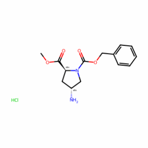 (2S,4R)-4-Amino-1-cbz-pyrrolidine-2-carboxylic acid methyl ester-hcl
