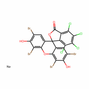 Spiro[isobenzofuran-1(3H),9′-[9H]xanthen]-3-one, 2′,4′,5′,7′-tetrabromo-4,5,6,7-tetrachloro-3′,6′-dihydroxy-, sodium salt (1:2)