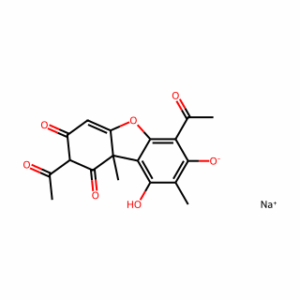Usnic acid sodium