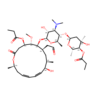 Leucomycin V, 3,4B-dipropanoate