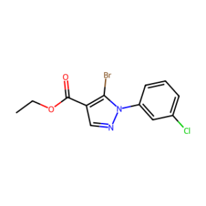 Ethyl 5-bromo-1-(3-chlorophenyl)-1H-pyrazole-4-carboxylate