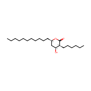 (3S,4S,6R)-3-Hexyl-4-hydroxy-6-undecyltetrahydro-2H-pyran-2-one