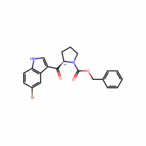 (R)-Benzyl 2-(5-bromo-1H-indole-3-carbonyl)pyrrolidine-1-carboxylate
