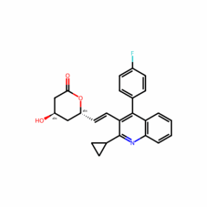(4R,6S)-6-((E)-2-(2-Cyclopropyl-4-(4-fluorophenyl)quinolin-3-yl)vinyl)-4-hydroxytetrahydro-2H-pyran-2-one