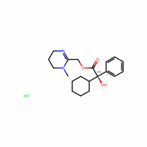 (1-Methyl-1,4,5,6-tetrahydropyrimidin-2-yl)methyl 2-cyclohexyl-2-hydroxy-2-phenylacetate hydrochloride