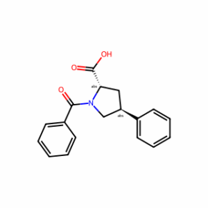 trans-1-Benzoyl-4-phenylpyrrolidine-2-carboxylic acid