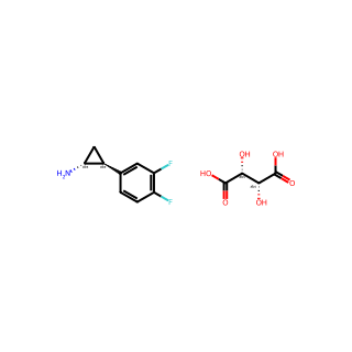(1R,2S)-2-(3,4-Difluorophenyl)cyclopropanamine (2R,3R)-2,3-Dihydroxysuccinate