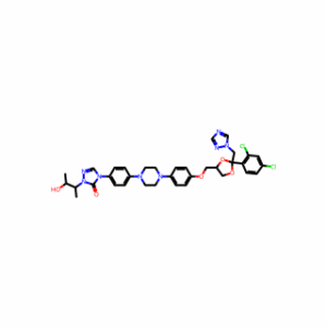 4-(4-(4-(4-((2-((1H-1,2,4-Triazol-1-yl)methyl)-2-(2,4-dichlorophenyl)-1,3-dioxolan-4-yl)methoxy)phenyl)piperazin-1-yl)phenyl)-2-(3-hydroxybutan-2-yl)-2,4-dihydro-3H-1,2,4-triazol-3-one