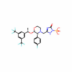 (3-{[(2R,3S)-2-[(1R)-1-[3,5-bis(trifluoromethyl)phenyl]ethoxy]-3-(4-fluorophenyl)morpholin-4-yl]methyl}-5-oxo-2,5-dihydro-1H-1,2,4-triazol-1-yl)phosphonic acid