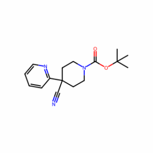 tert-Butyl 4-cyano-4-(pyridin-2-yl)piperidine-1-carboxylate