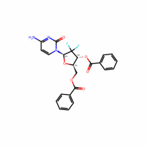 (2R,3R,5R)-5-(4-Amino-2-oxopyrimidin-1(2H)-yl)-2-((benzoyloxy)methyl)-4,4-difluorotetrahydrofuran-3-yl benzoate