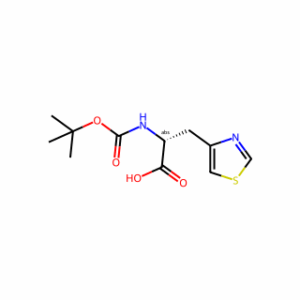 (R)-2-((tert-Butoxycarbonyl)amino)-3-(thiazol-4-yl)propanoic acid