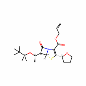 (5R,6S)-Allyl 6-((R)-1-((tert-butyldimethylsilyl)oxy)ethyl)-7-oxo-3-((R)-tetrahydrofuran-2-yl)-4-thia-1-azabicyclo[3.2.0]hept-2-ene-2-carboxylate