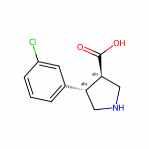 (3R,4S)-4-(3-Chlorophenyl)pyrrolidine-3-carboxylic acid