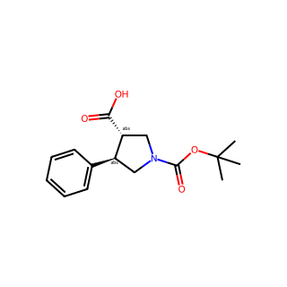 (3S,4R)-1-(tert-Butoxycarbonyl)-4-phenylpyrrolidine-3-carboxylic acid