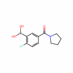 (2-Fluoro-5-(pyrrolidine-1-carbonyl)phenyl)boronic acid