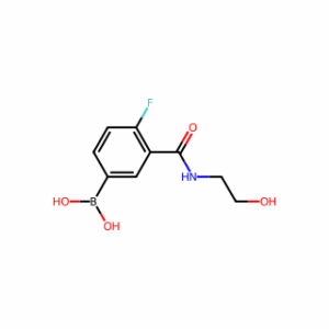 (4-Fluoro-3-((2-hydroxyethyl)carbamoyl)phenyl)boronic acid