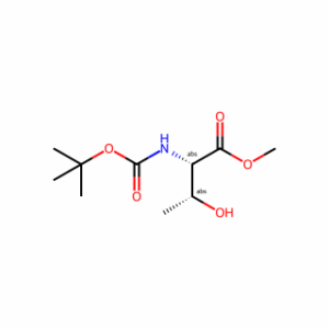 L-Threonine, N-[(1,1-dimethylethoxy)carbonyl]-, methyl ester