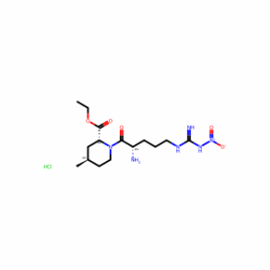 (2R,4R)1-[(2S)-2-amino-5-[[imino(nitroamino)methyl]amino]-1-oxopentyl]-4-methyl-2-piperidinecarboxylic acid ethyl ester hydrochloride