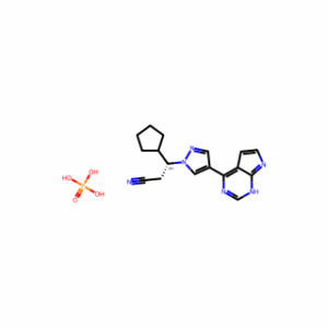 (3R)-3-Cyclopentyl-3-[4-(7H-pyrrolo[2,3-d]pyrimidin-4-yl)-1H-pyrazol-1-yl]propanenitrile phosphate