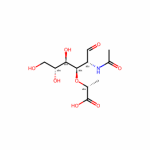 (R)-2-(((2R,3R,4R,5R)-2-Acetamido-4,5,6-trihydroxy-1-oxohexan-3-yl)oxy)propanoic acid