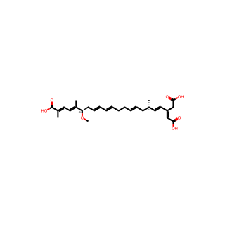 (2E,4Z,6R,8Z,10E,14E,17S,18E,20Z)-20-(Carboxymethyl)-6-methoxy-2,5,17-trimethyl-2,4,8,10,14,18,20-docosaheptaenedioic acid